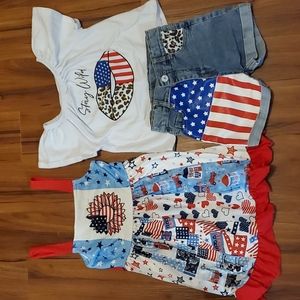 Boutique toddler patriotic bundle LG or 4t